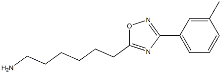 6-[3-(3-methylphenyl)-1,2,4-oxadiazol-5-yl]hexan-1-amine Struktur