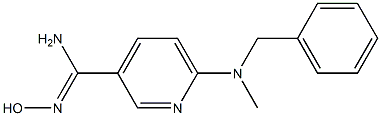 6-[benzyl(methyl)amino]-N'-hydroxypyridine-3-carboximidamide Struktur