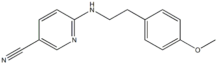 6-{[2-(4-methoxyphenyl)ethyl]amino}nicotinonitrile Struktur