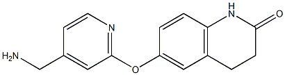 6-{[4-(aminomethyl)pyridin-2-yl]oxy}-3,4-dihydroquinolin-2(1H)-one Struktur