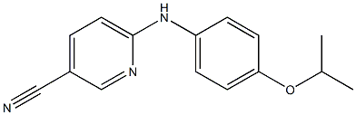 6-{[4-(propan-2-yloxy)phenyl]amino}pyridine-3-carbonitrile Struktur