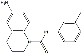 6-amino-N-(3-methylphenyl)-1,2,3,4-tetrahydroquinoline-1-carboxamide Struktur