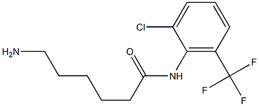 6-amino-N-[2-chloro-6-(trifluoromethyl)phenyl]hexanamide Struktur