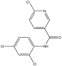 6-chloro-N-(2,4-dichlorophenyl)pyridine-3-carboxamide Struktur