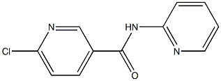 6-chloro-N-(pyridin-2-yl)pyridine-3-carboxamide Struktur