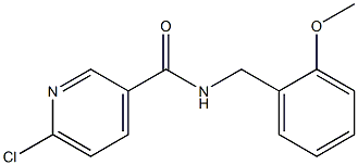 6-chloro-N-[(2-methoxyphenyl)methyl]pyridine-3-carboxamide Struktur