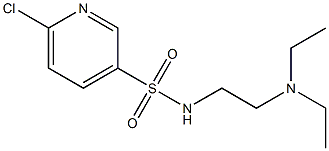 6-chloro-N-[2-(diethylamino)ethyl]pyridine-3-sulfonamide Struktur