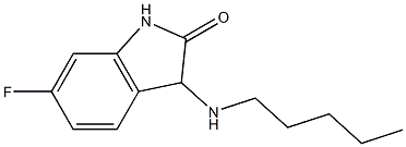 6-fluoro-3-(pentylamino)-2,3-dihydro-1H-indol-2-one Struktur