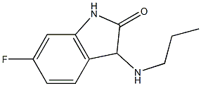 6-fluoro-3-(propylamino)-1,3-dihydro-2H-indol-2-one Struktur