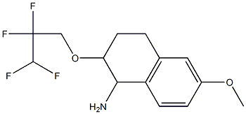 6-methoxy-2-(2,2,3,3-tetrafluoropropoxy)-1,2,3,4-tetrahydronaphthalen-1-amine Struktur