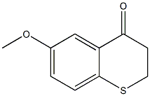 6-methoxy-3,4-dihydro-2H-1-benzothiopyran-4-one Struktur