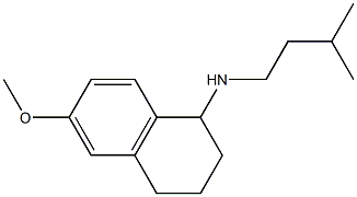 6-methoxy-N-(3-methylbutyl)-1,2,3,4-tetrahydronaphthalen-1-amine Struktur