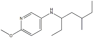 6-methoxy-N-(5-methylheptan-3-yl)pyridin-3-amine Struktur