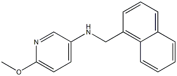 6-methoxy-N-(naphthalen-1-ylmethyl)pyridin-3-amine Struktur