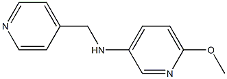 6-methoxy-N-(pyridin-4-ylmethyl)pyridin-3-amine Struktur