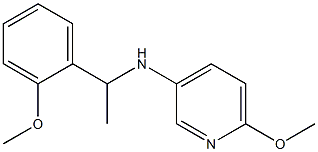 6-methoxy-N-[1-(2-methoxyphenyl)ethyl]pyridin-3-amine Struktur