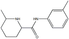 6-methyl-N-(3-methylphenyl)piperidine-2-carboxamide Struktur