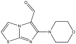 6-morpholin-4-ylimidazo[2,1-b][1,3]thiazole-5-carbaldehyde Struktur