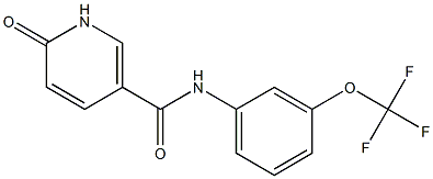 6-oxo-N-[3-(trifluoromethoxy)phenyl]-1,6-dihydropyridine-3-carboxamide Struktur