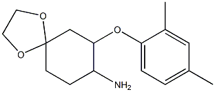 7-(2,4-dimethylphenoxy)-1,4-dioxaspiro[4.5]dec-8-ylamine Struktur