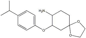 7-(4-isopropylphenoxy)-1,4-dioxaspiro[4.5]dec-8-ylamine Struktur