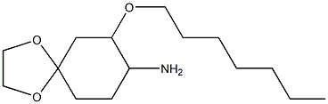 7-(heptyloxy)-1,4-dioxaspiro[4.5]decan-8-amine Struktur