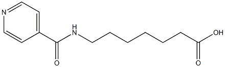 7-(isonicotinoylamino)heptanoic acid Struktur