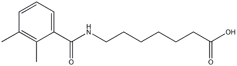 7-[(2,3-dimethylbenzoyl)amino]heptanoic acid Struktur