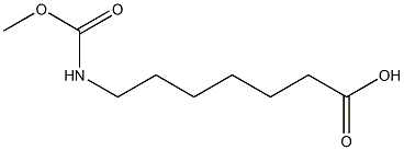 7-[(methoxycarbonyl)amino]heptanoic acid Struktur