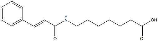 7-{[(2E)-3-phenylprop-2-enoyl]amino}heptanoic acid Struktur