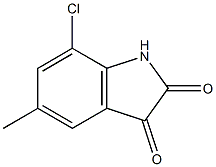 7-chloro-5-methyl-1H-indole-2,3-dione Struktur