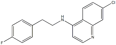 7-chloro-N-[2-(4-fluorophenyl)ethyl]quinolin-4-amine Struktur