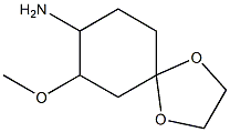 7-methoxy-1,4-dioxaspiro[4.5]dec-8-ylamine Struktur