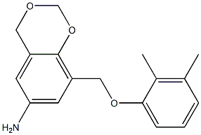 8-(2,3-dimethylphenoxymethyl)-2,4-dihydro-1,3-benzodioxin-6-amine Struktur