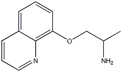 8-(2-aminopropoxy)quinoline Struktur