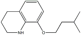 8-(3-methylbutoxy)-1,2,3,4-tetrahydroquinoline Struktur