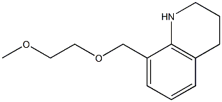 8-[(2-methoxyethoxy)methyl]-1,2,3,4-tetrahydroquinoline Struktur