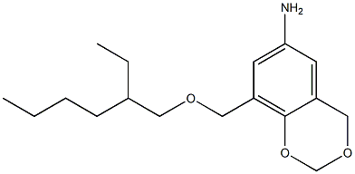 8-{[(2-ethylhexyl)oxy]methyl}-2,4-dihydro-1,3-benzodioxin-6-amine Struktur