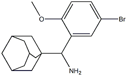 adamantan-1-yl(5-bromo-2-methoxyphenyl)methanamine Struktur