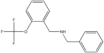 benzyl({[2-(trifluoromethoxy)phenyl]methyl})amine Struktur