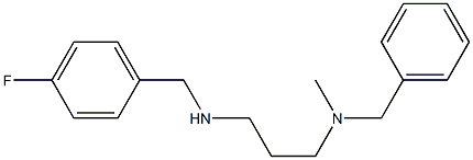 benzyl(3-{[(4-fluorophenyl)methyl]amino}propyl)methylamine Struktur