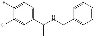 benzyl[1-(3-chloro-4-fluorophenyl)ethyl]amine Struktur