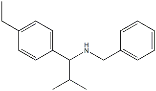 benzyl[1-(4-ethylphenyl)-2-methylpropyl]amine Struktur