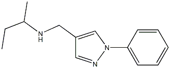 butan-2-yl[(1-phenyl-1H-pyrazol-4-yl)methyl]amine Struktur