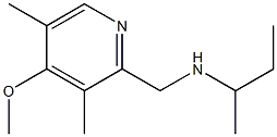 butan-2-yl[(4-methoxy-3,5-dimethylpyridin-2-yl)methyl]amine Struktur