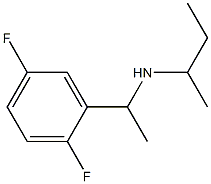 butan-2-yl[1-(2,5-difluorophenyl)ethyl]amine Struktur