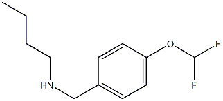 butyl({[4-(difluoromethoxy)phenyl]methyl})amine Struktur