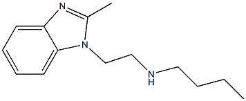 butyl[2-(2-methyl-1H-1,3-benzodiazol-1-yl)ethyl]amine Struktur