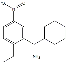 cyclohexyl(2-ethyl-5-nitrophenyl)methanamine Struktur