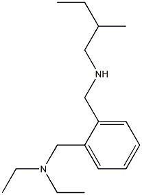 diethyl[(2-{[(2-methylbutyl)amino]methyl}phenyl)methyl]amine Struktur